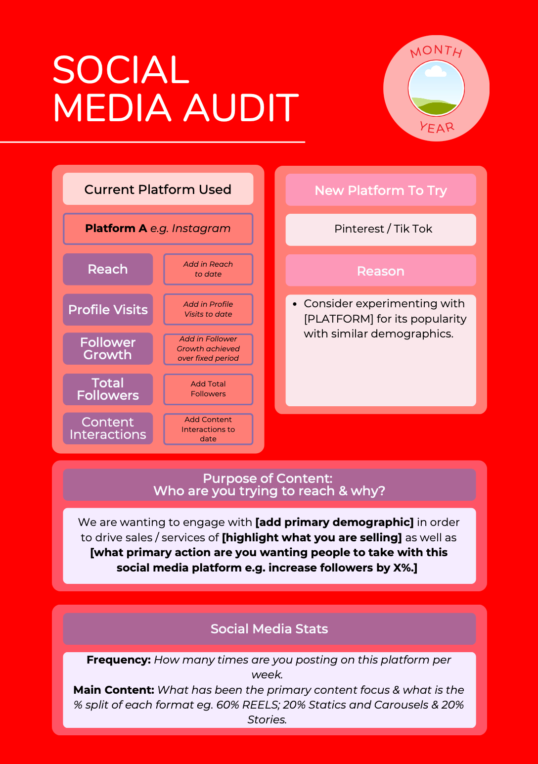 Social Media Audit