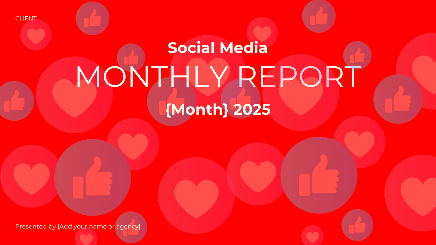 Social Media Report Template
